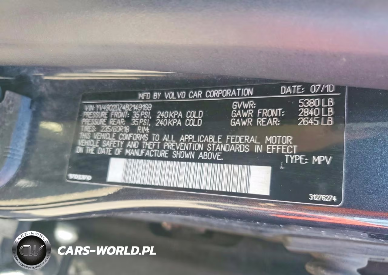 2011 Volvo Xc60 T6 VIN:YV4902DZ4B2149169 - 12