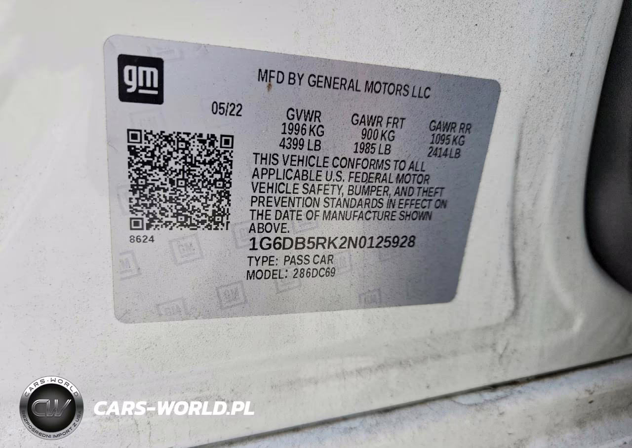 2022 Cadillac Ct4 Premium Luxury VIN:1G6DB5RK2N0125928 - 12