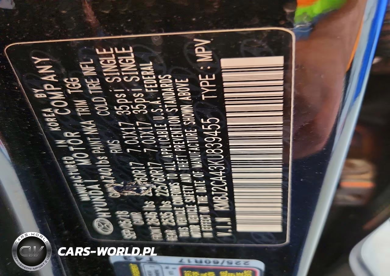 2019 Hyundai Tucson VIN:KM8J2CA43KU839455 - 13