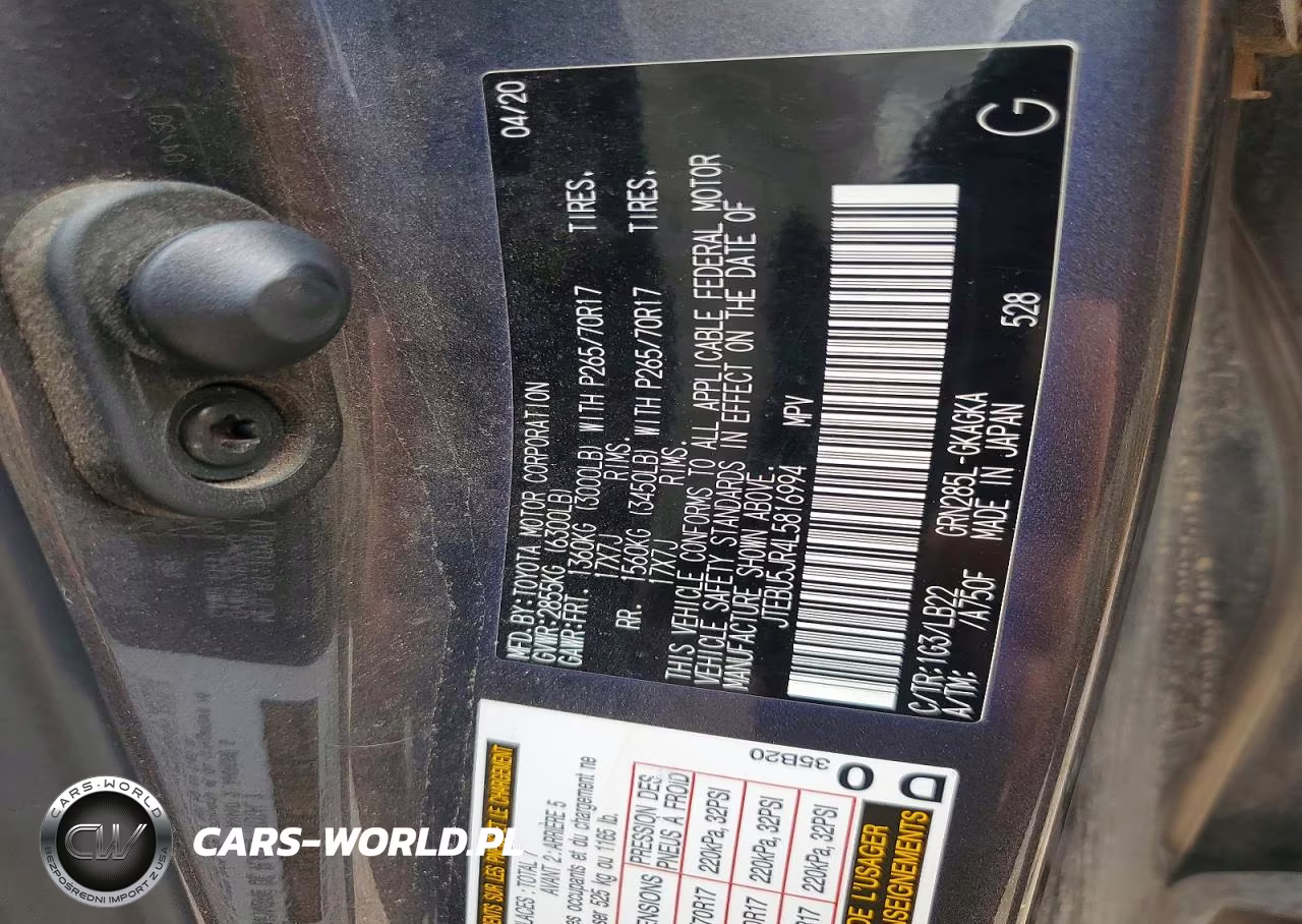 2020 Toyota 4Runner Sr5 Premium VIN:JTEBU5JR4L5816994 - 13