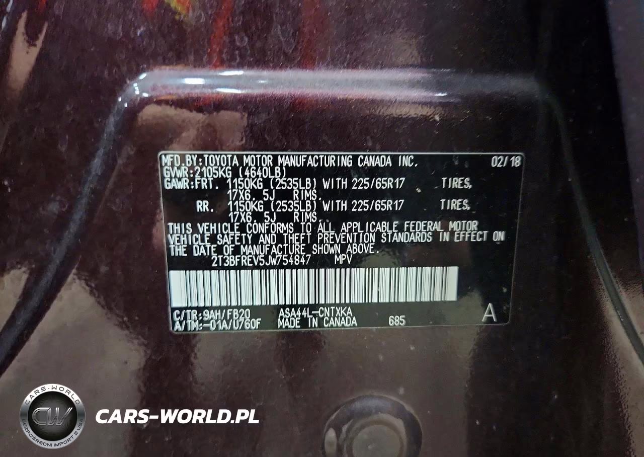 2018 Toyota Rav4 Le VIN:2T3BFREV5JW754847 - 13