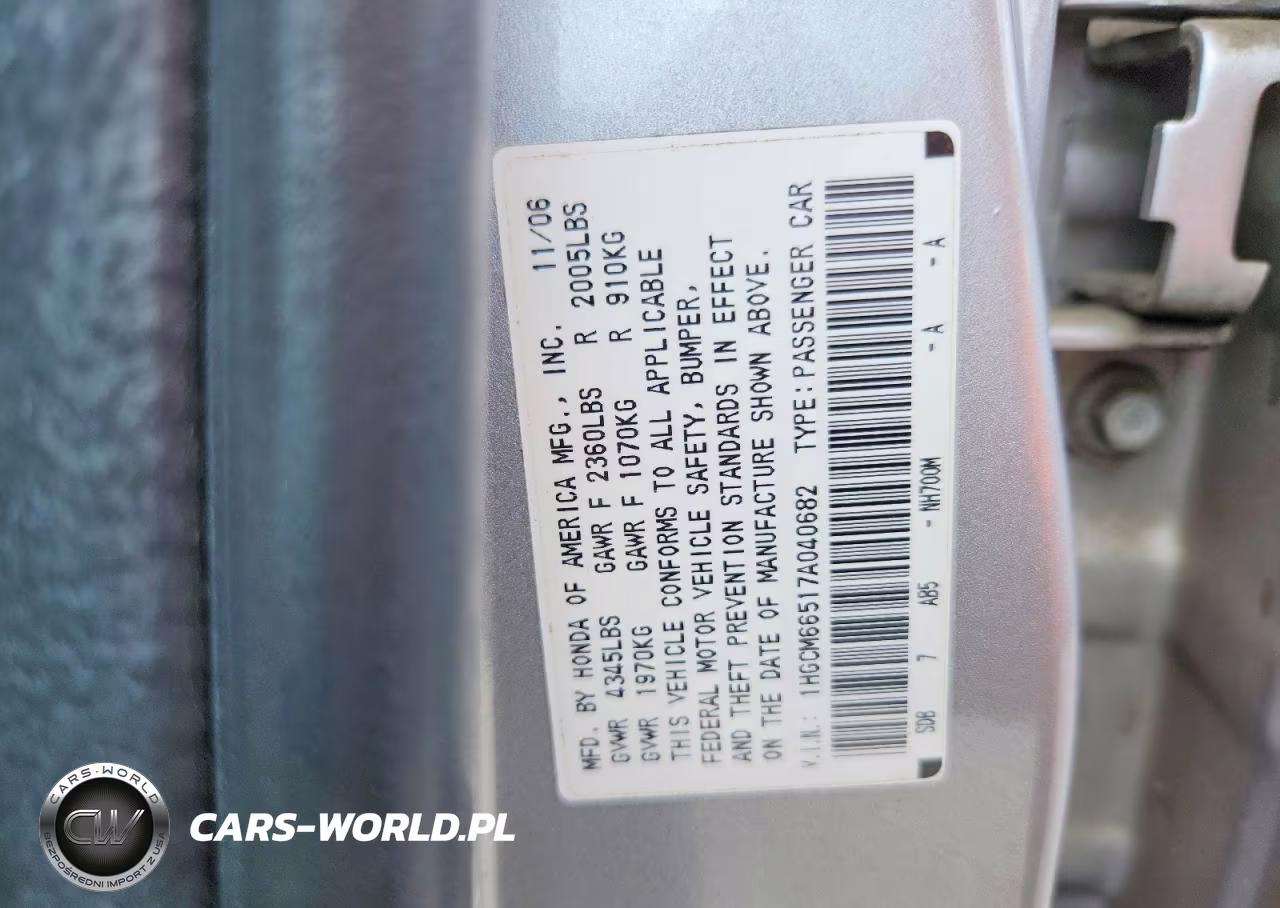 2007 Honda Accord Ex VIN:1HGCM66517A040682 - 12