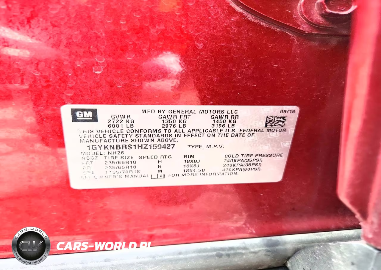 2017 Cadillac Xt5 Luxury VIN:1GYKNBRS1HZ159427 - 12