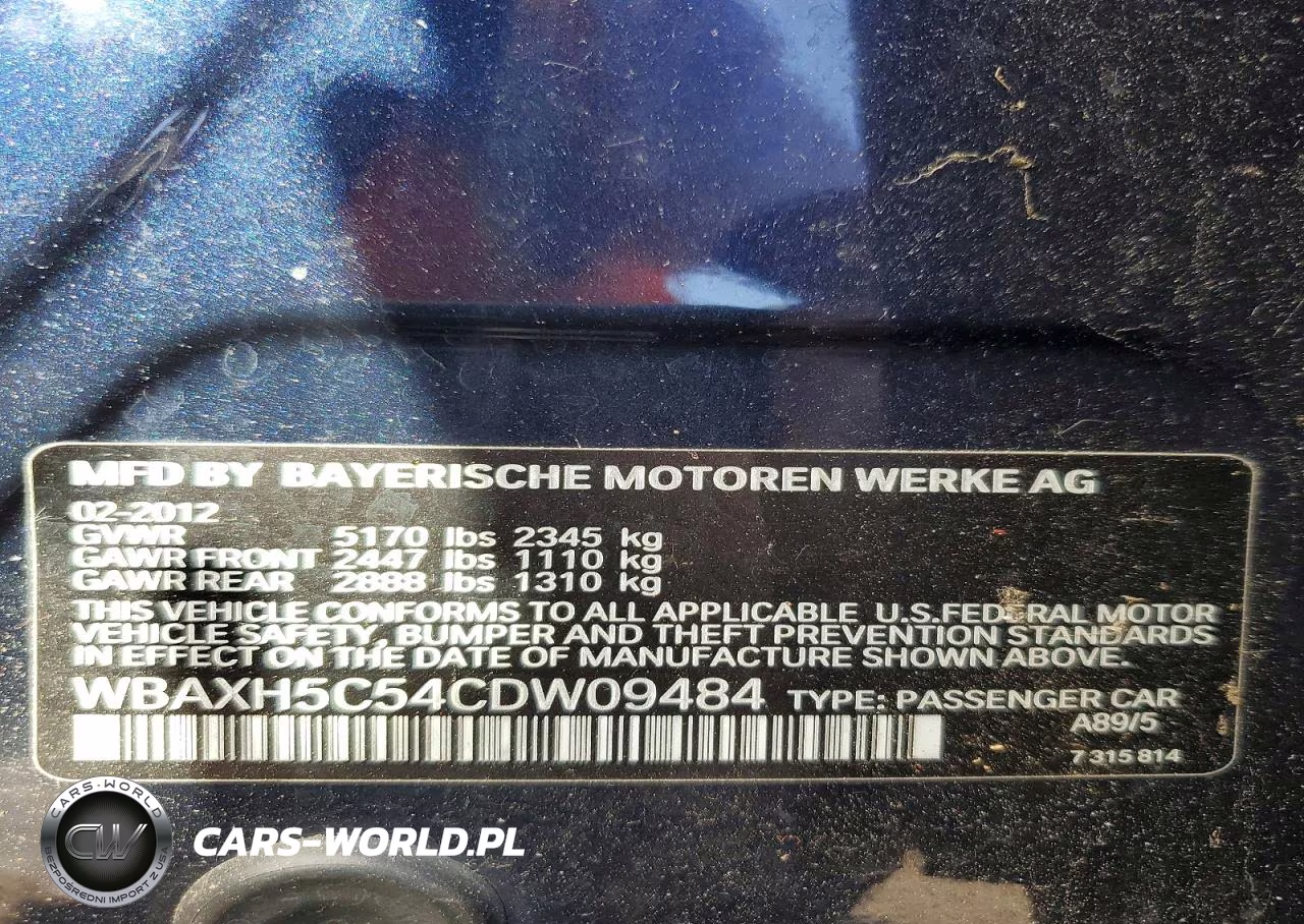 2012 BMW 528 Xi VIN:WBAXH5C54CDW09484 - 12