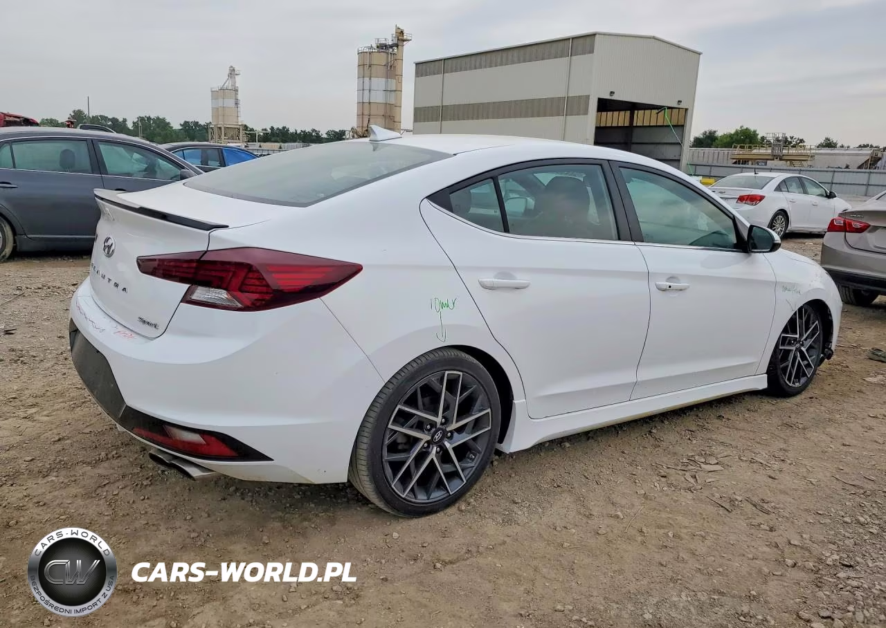 2020 Hyundai Elantra Sport VIN:KMHD04LB5LU945573 - 3