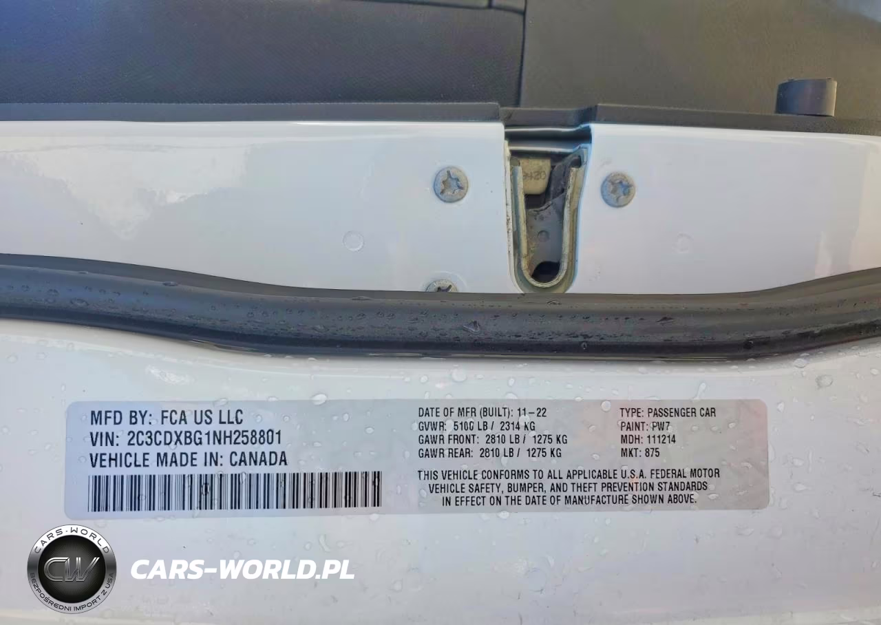 2022 Dodge Charger Sxt VIN:2C3CDXBG1NH258801 - 13