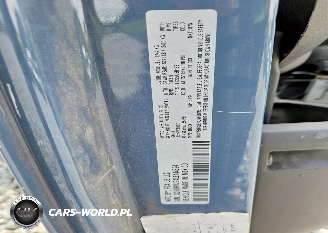 2020 Ram Promaster 3500 Delivery Van VIN:3C6URVJG4LE144394 - 13