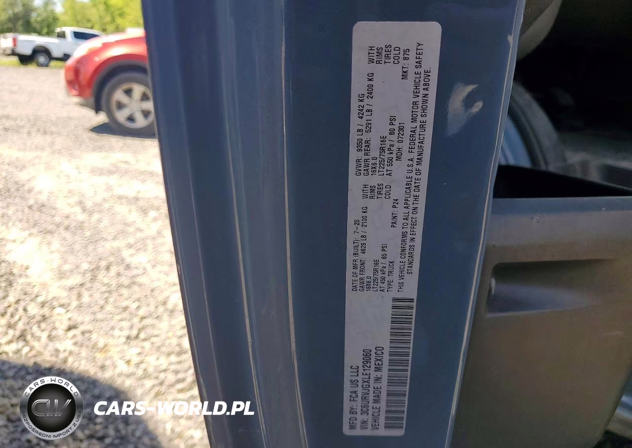 2020 Ram Promaster 3500 Delivery Van VIN:3C6URVJGXLE129060 - 13
