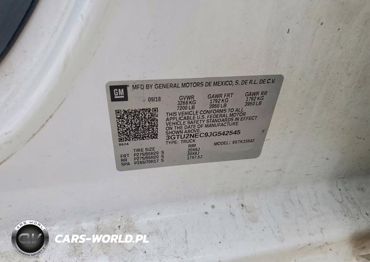 2018 GMC Sierra K1500 Slt VIN:3GTU2NEC9JG542545 - 12