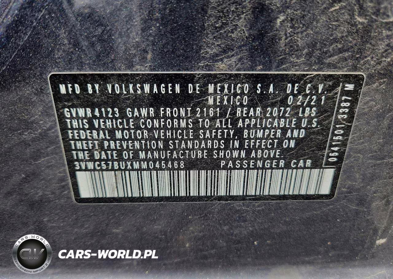 2021 Volkswagen Jetta S VIN:3VWC57BUXMM045468 - 12