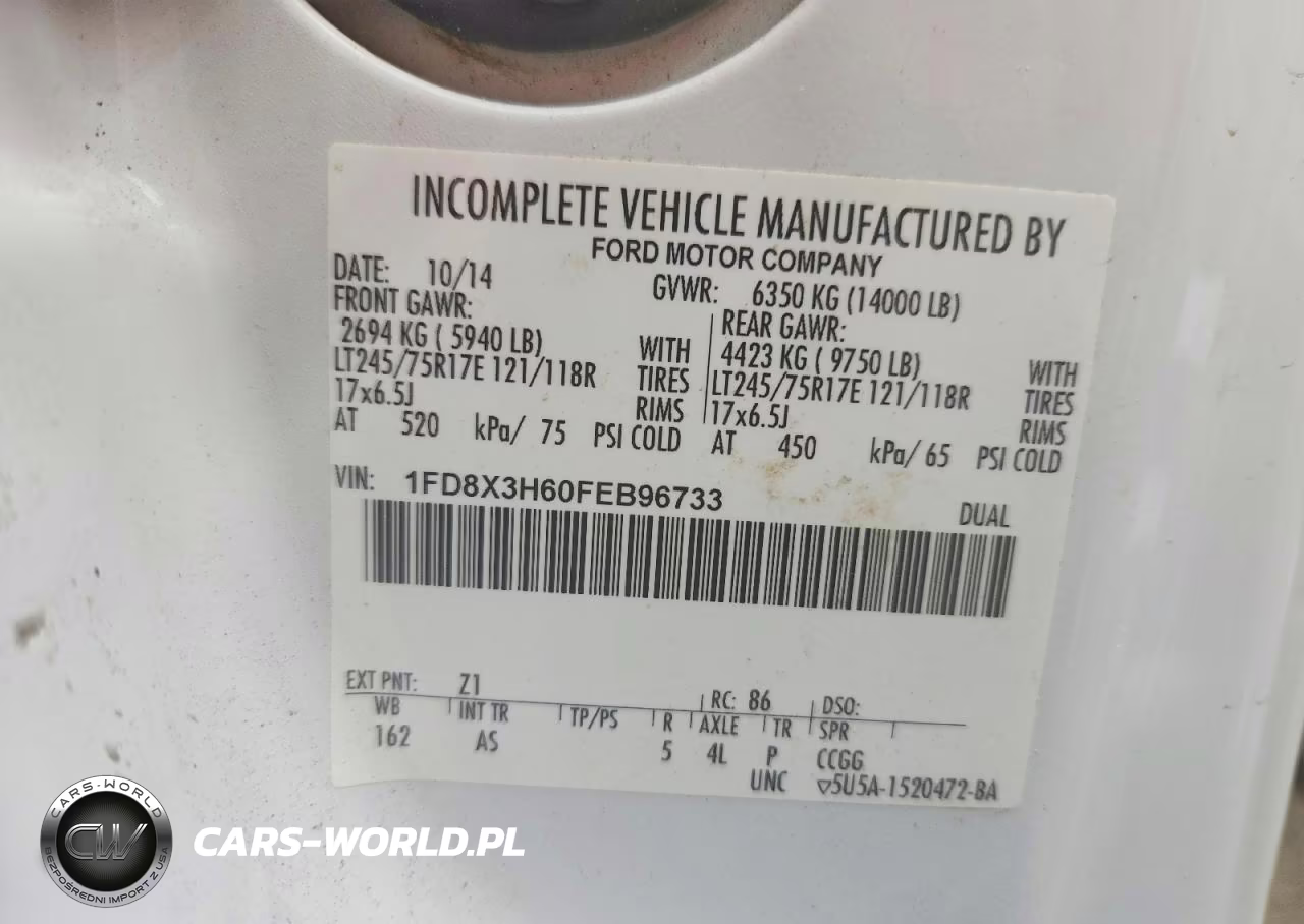 2015 Ford F350 Super Duty Dump Truck VIN:1FD8X3H60FEB96733 - 12