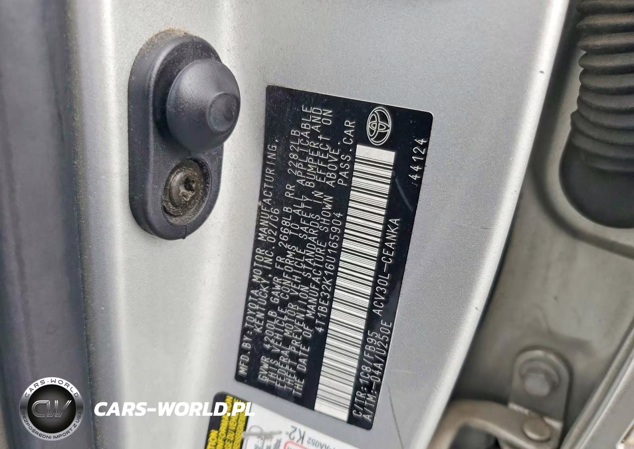 2006 Toyota Camry VIN:4T1BE32K16U165904 - 12