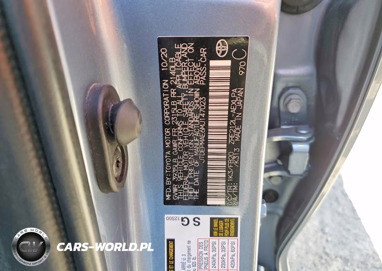 2021 Toyota Corolla Le VIN:JTDEPMAE6MJ147023 - 12