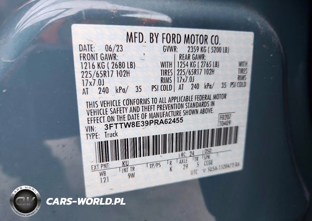 2023 Ford Maverick Xl VIN:3FTTW8E39PRA62455 - 12
