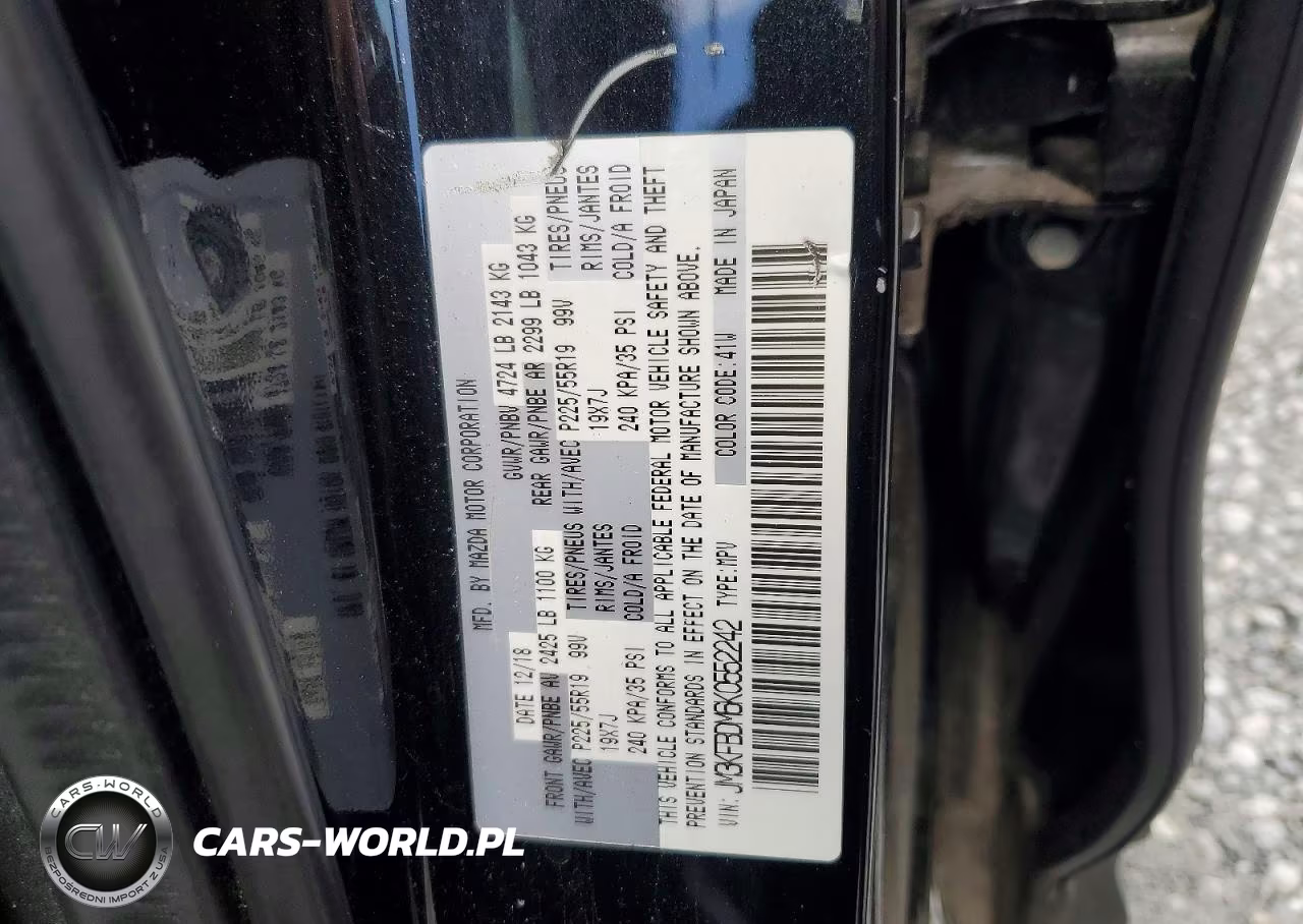 2019 Mazda Cx-5 Grand Touring VIN:JM3KFBDM6K0552242 - 13