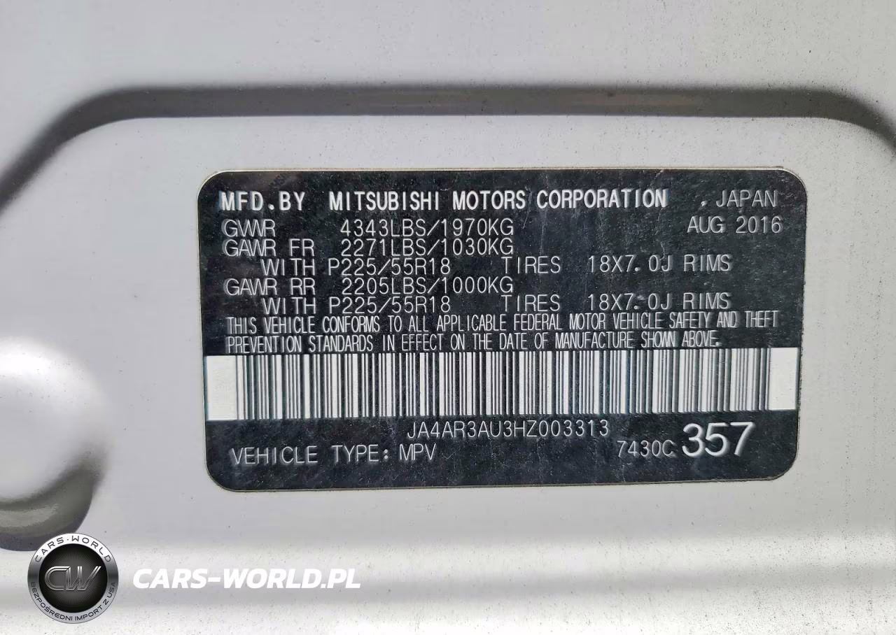 2017 Mitsubishi Outlander Sport Es VIN:JA4AR3AU3HZ003313 - 13
