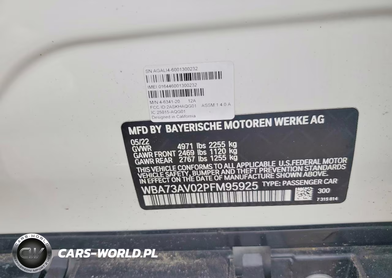 2023 BMW 430Xi Gran Coupe VIN:WBA73AV02PFM95925 - 12