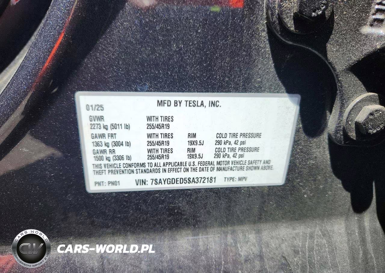 2025 Tesla Model Y VIN:7SAYGDED5SA372181 - 13