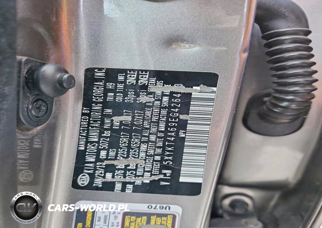 2014 Kia Sorento Base VIN:5XYKT4A69EG426443 - 12