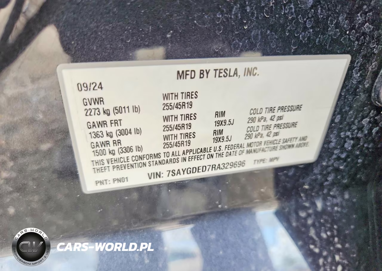 2024 Tesla Model Y VIN:7SAYGDED7RA329696 - 13