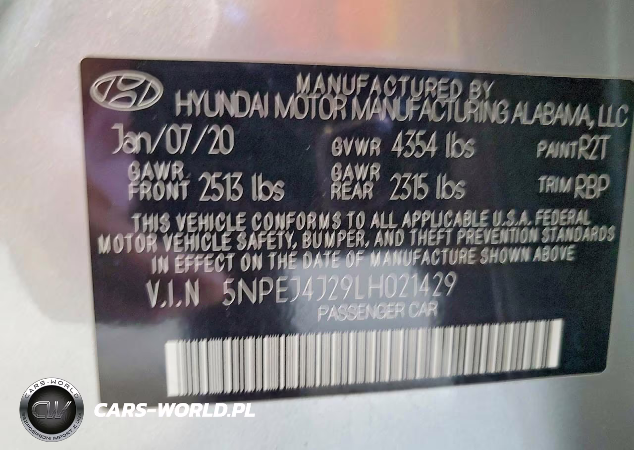 2020 Hyundai Sonata Sel Plus VIN:5NPEJ4J29LH021429 - 12
