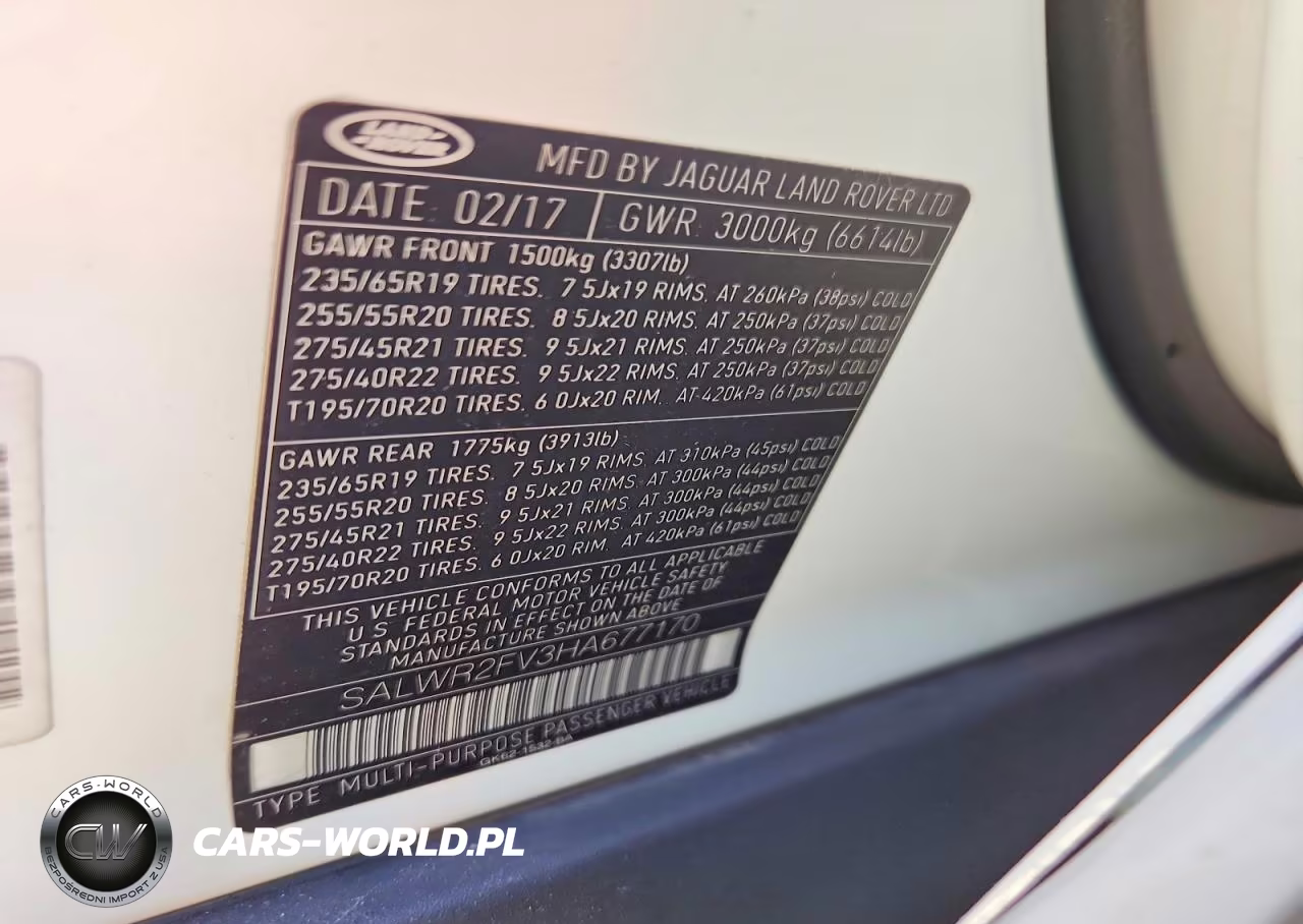 2017 Land Rover Range Rover Sport Hse VIN:SALWR2FV3HA677170 - 13