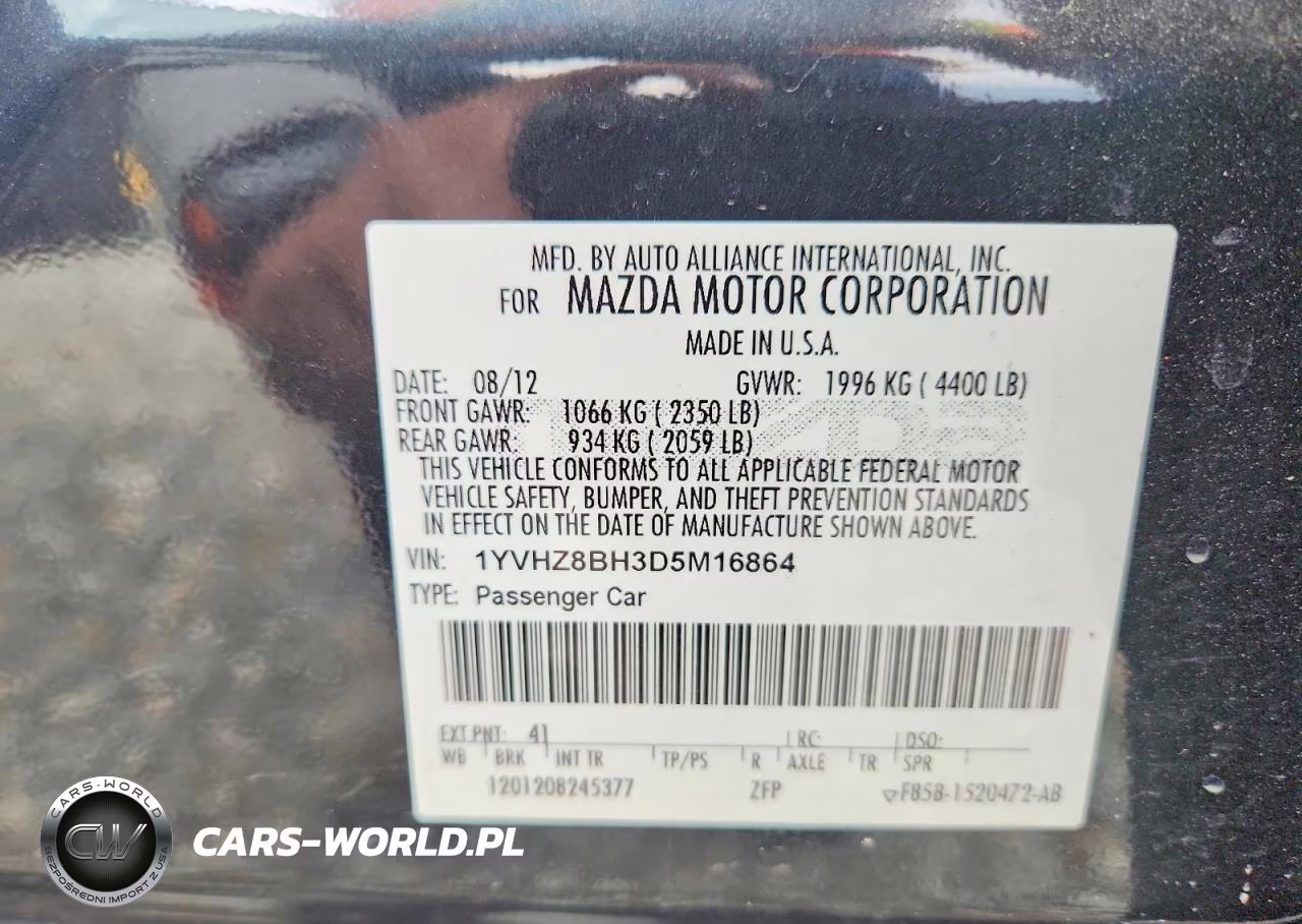 2013 Mazda 6 Sport VIN:1YVHZ8BH3D5M16864 - 13