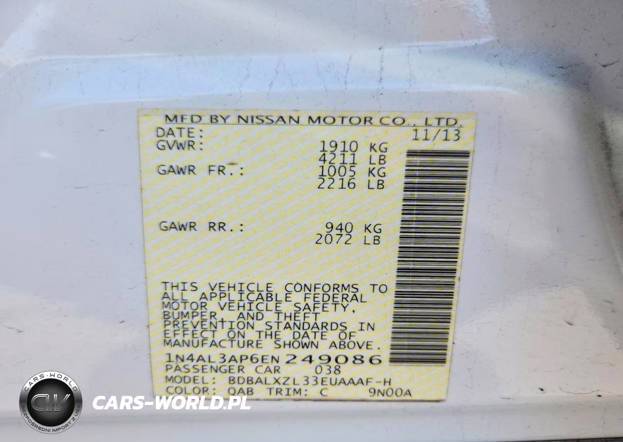2014 Nissan Altima 2.5 Sl VIN:1N4AL3AP6EN249086 - 13