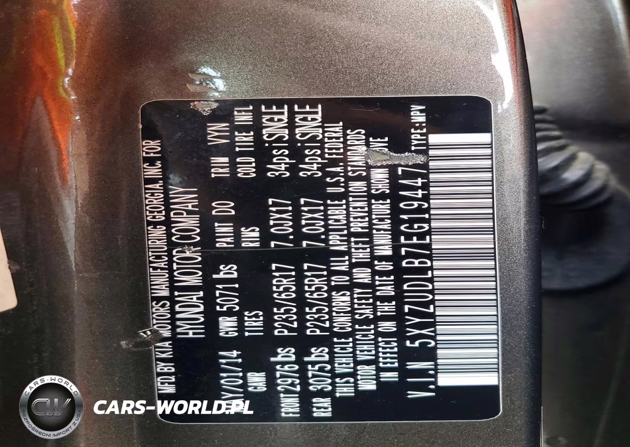 2014 Hyundai Santa Fe Sport 2.4L VIN:5XYZUDLB7EG194477 - 13