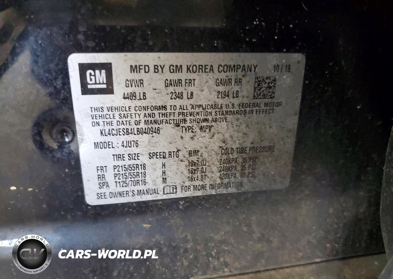 2020 Buick Encore Preferred VIN:KL4CJESB4LB040946 - 13