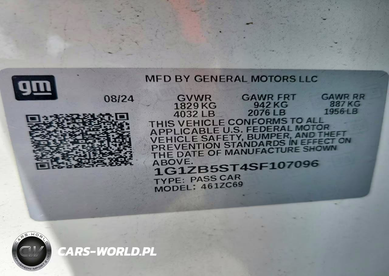 2025 Chevrolet Malibu Ls VIN:1G1ZB5ST4SF107096 - 12