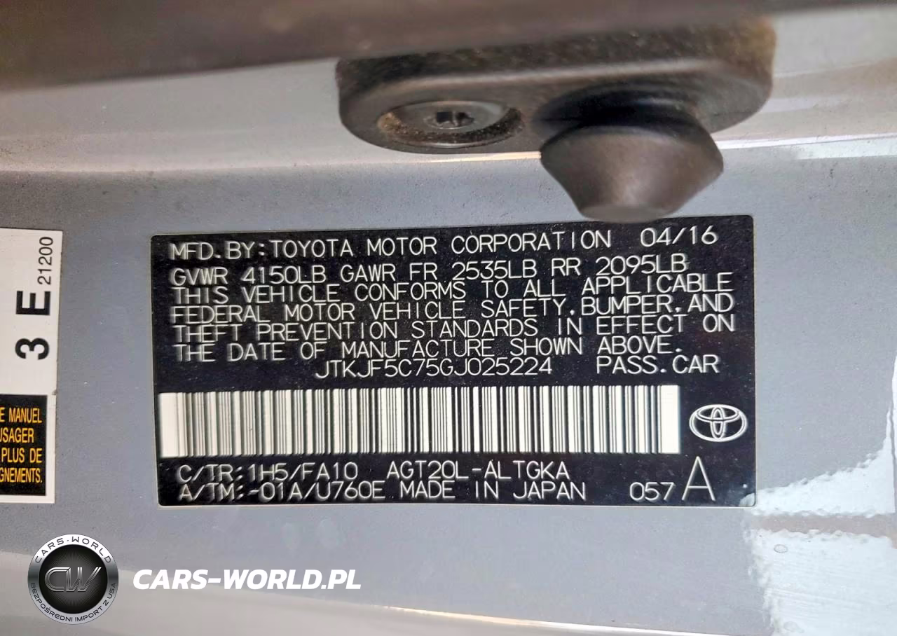 2016 Scion Tc Base VIN:JTKJF5C75GJ025224 - 13