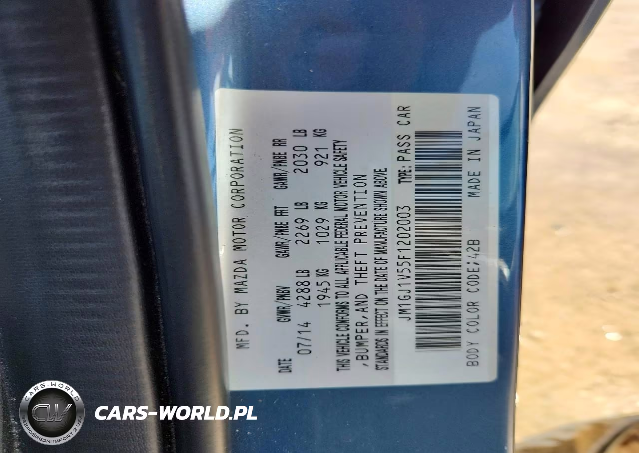 2015 Mazda 6 Touring VIN:JM1GJ1V55F1202003 - 12