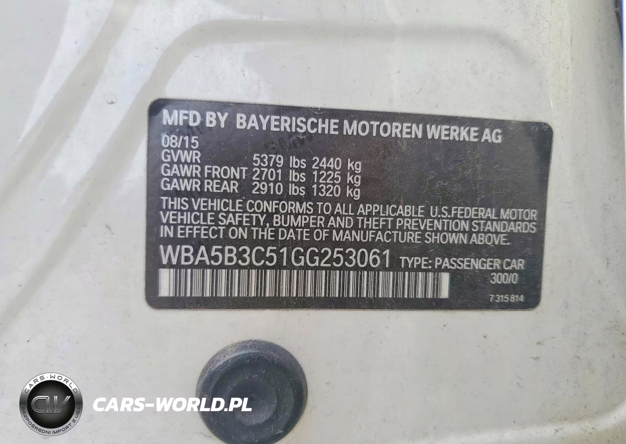 2016 BMW 535 Xi VIN:WBA5B3C51GG253061 - 12