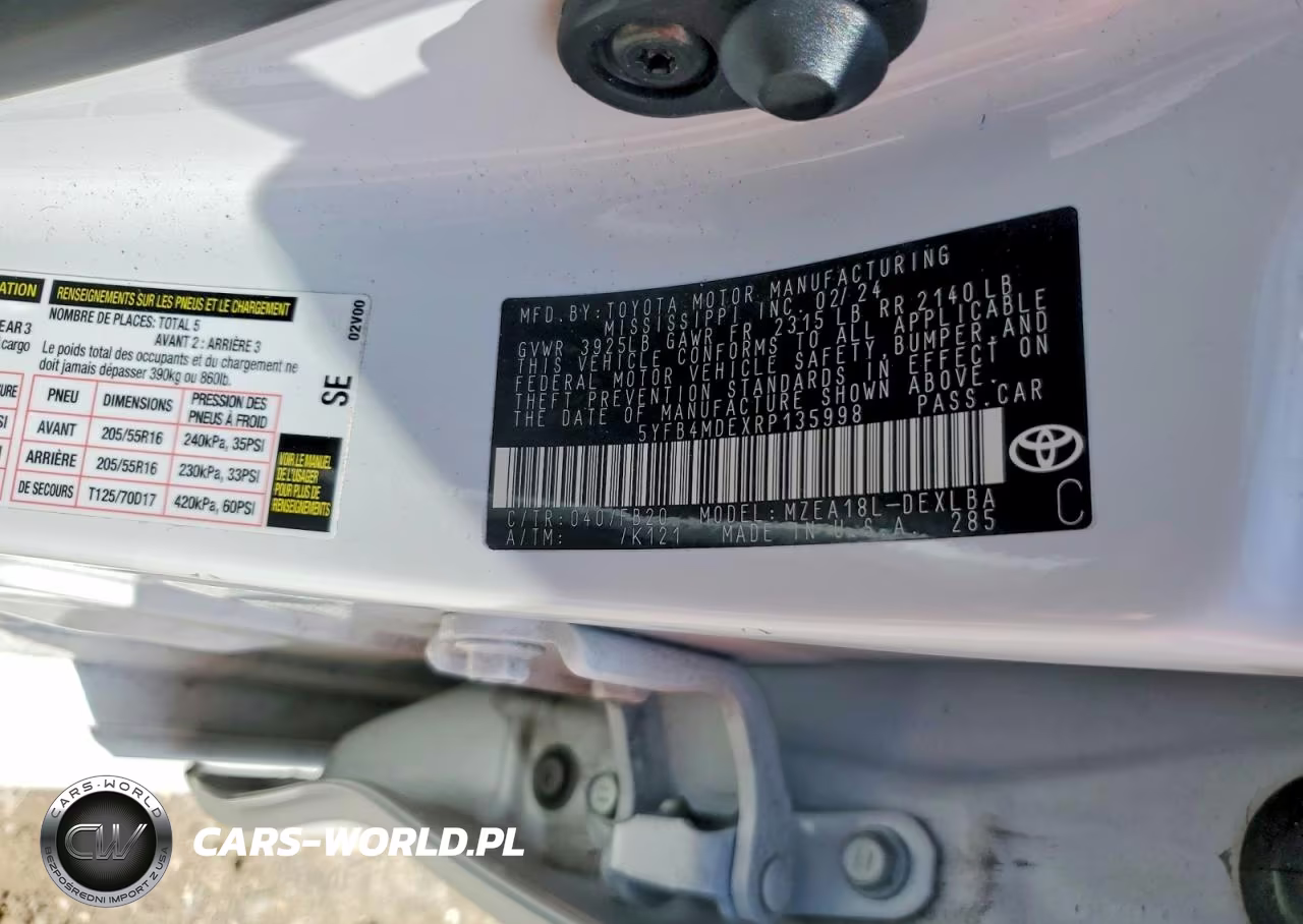 2024 Toyota Corolla Le VIN:5YFB4MDEXRP135998 - 12