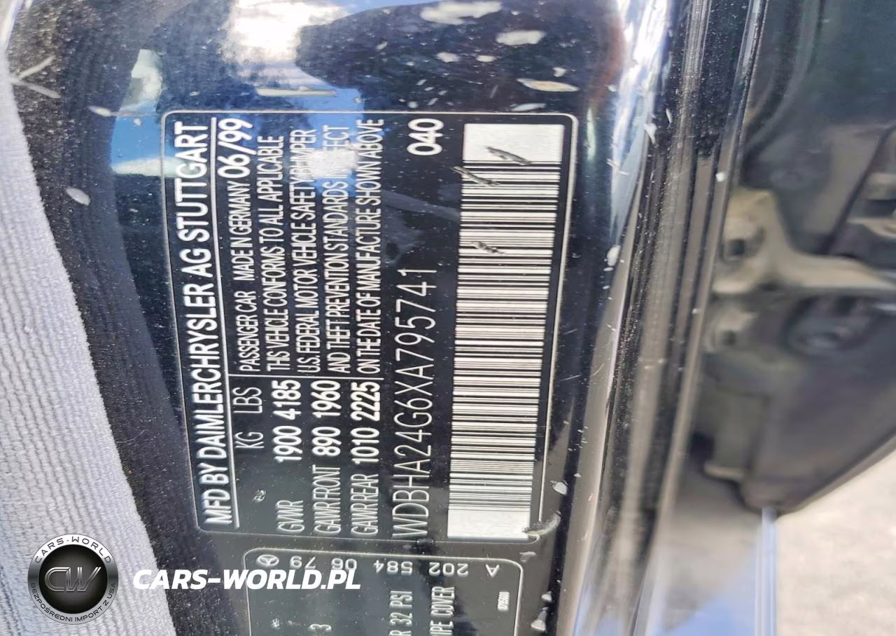 1999 Mercedes-Benz C 230 VIN:WDBHA24G6XA795741 - 12