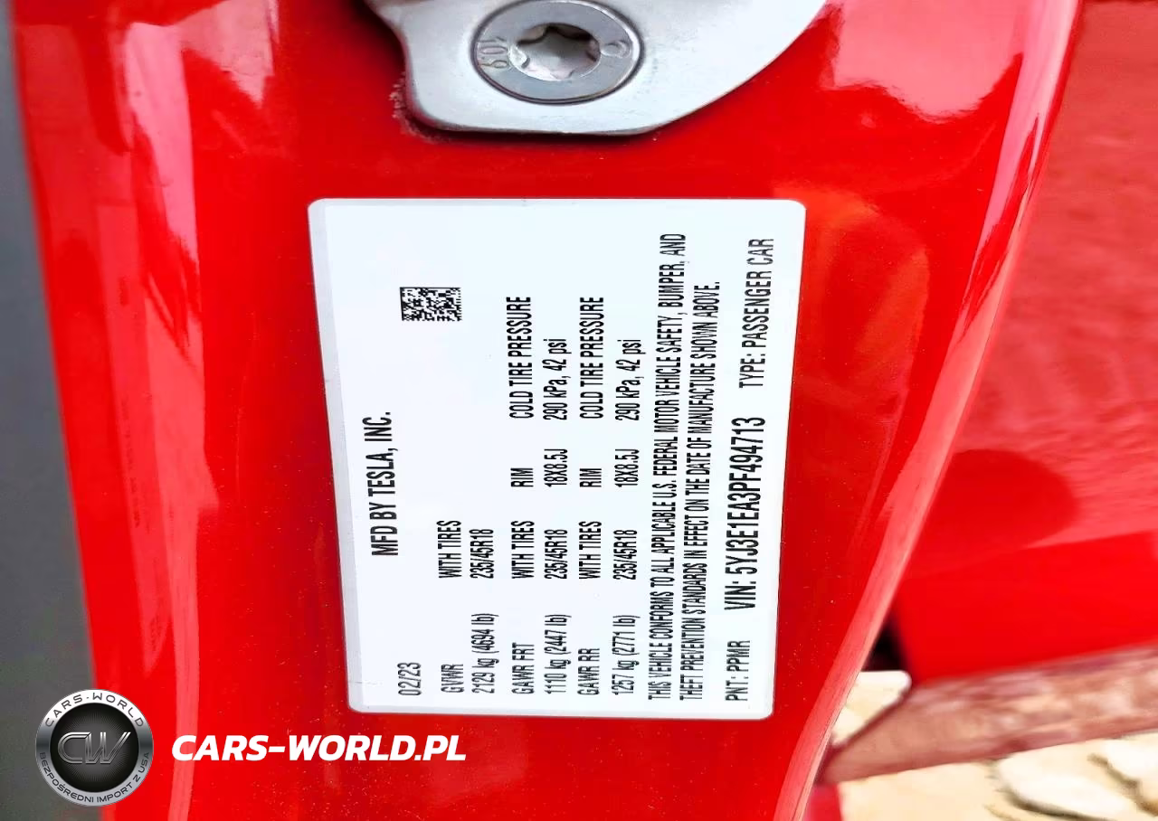 2023 Tesla Model 3 VIN:5YJ3E1EA3PF494713 - 13