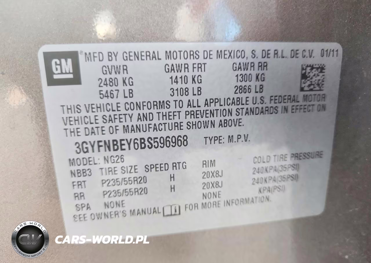 2011 Cadillac Srx Performance Collection VIN:3GYFNBEY6BS596968 - 13