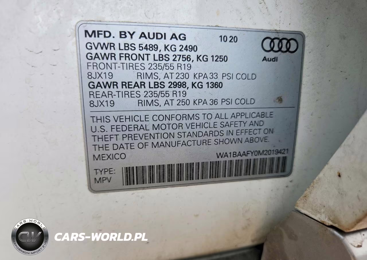 2021 Audi Q5 Premium Plus VIN:WA1BAAFY0M2019421 - 12