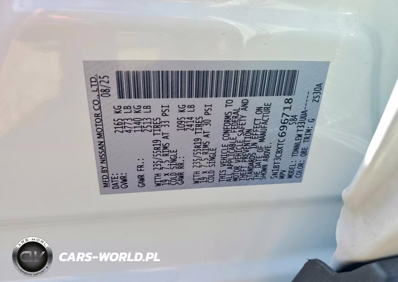 2026 Nissan Rogue Sl Awd VIN:5N1BT3CBXTC696718 - 13