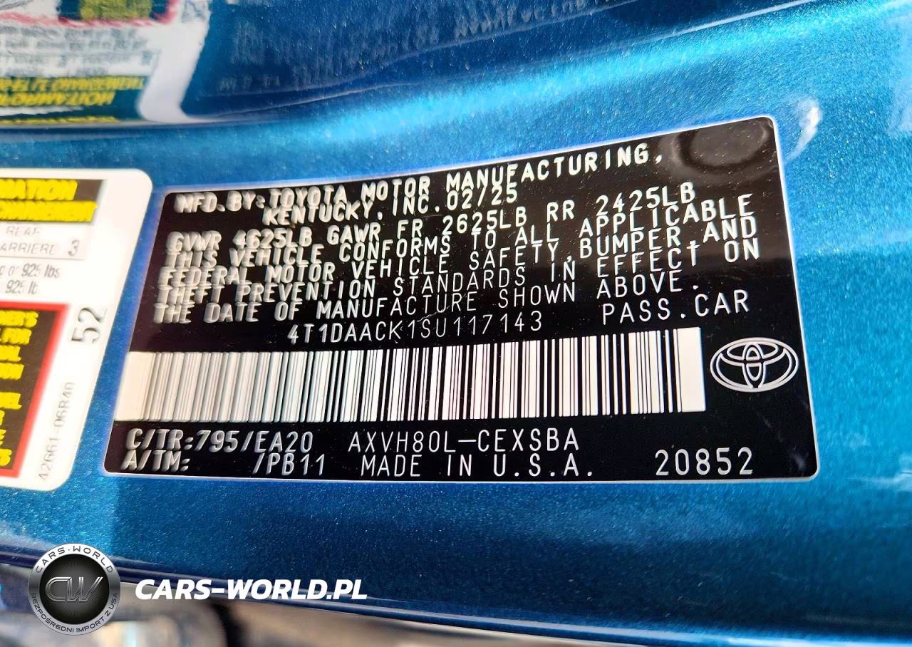 2025 Toyota Camry Se VIN:4T1DAACK1SU117143 - 12
