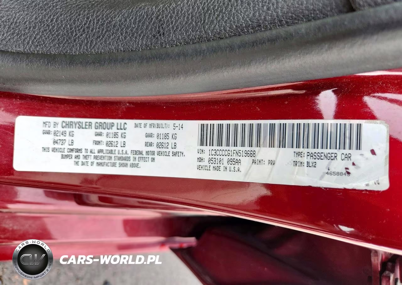 2015 Chrysler 200 C VIN:1C3CCCCG1FN519668 - 12