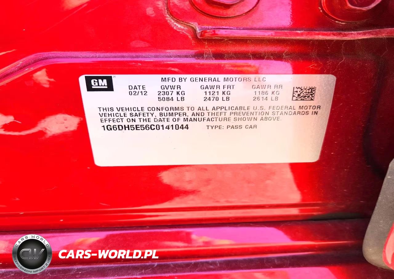 2012 Cadillac Cts Luxury Collection VIN:1G6DH5E56C0141044 - 12
