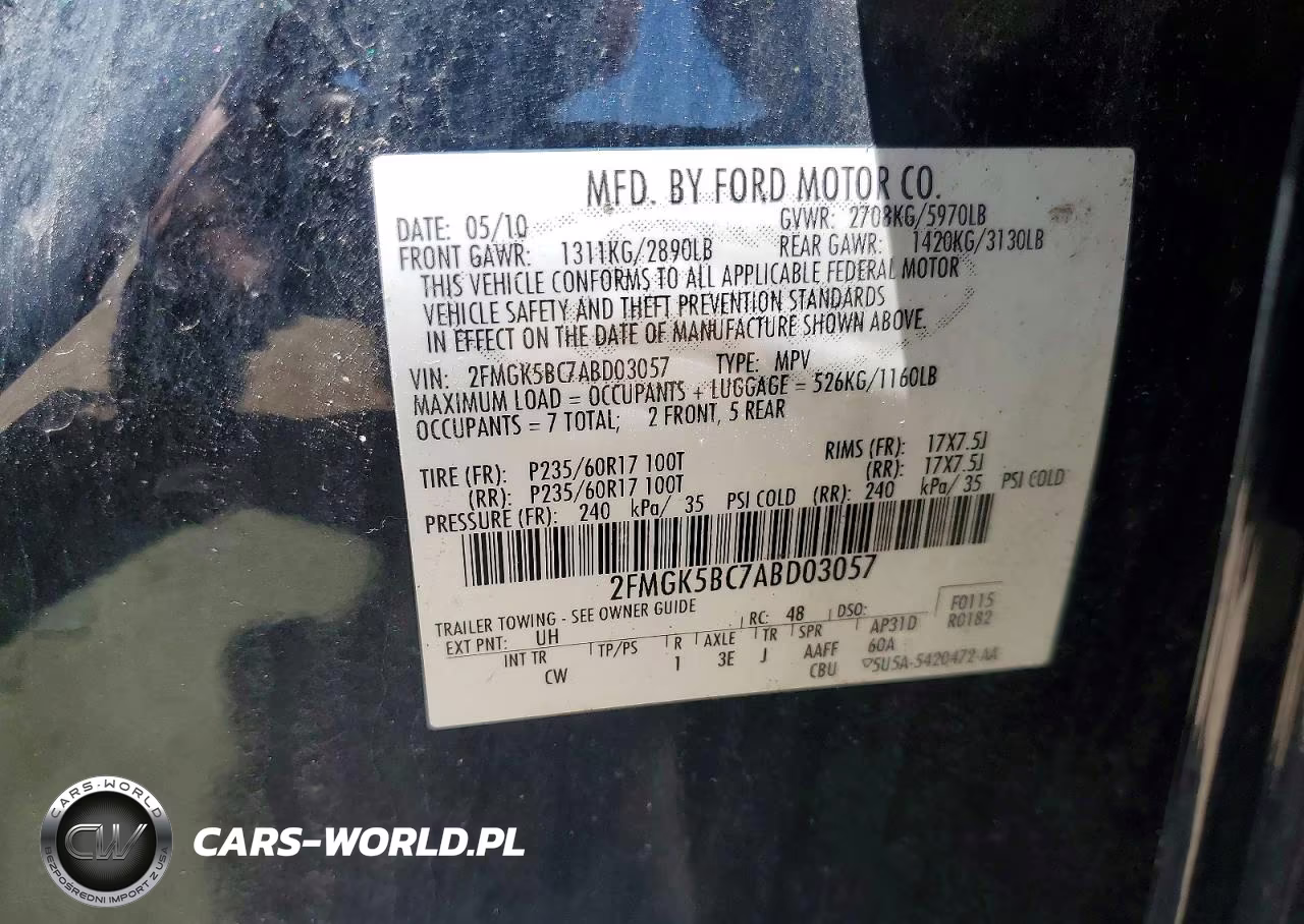 2010 Ford Flex Se VIN:2FMGK5BC7ABD03057 - 13
