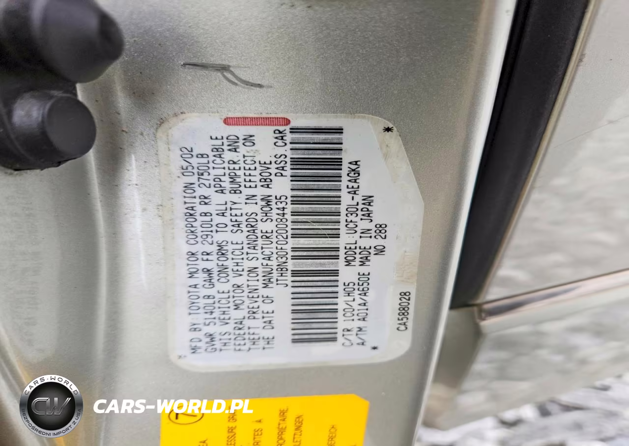 2002 Lexus Ls 430 VIN:JTHBN30F020084435 - 12