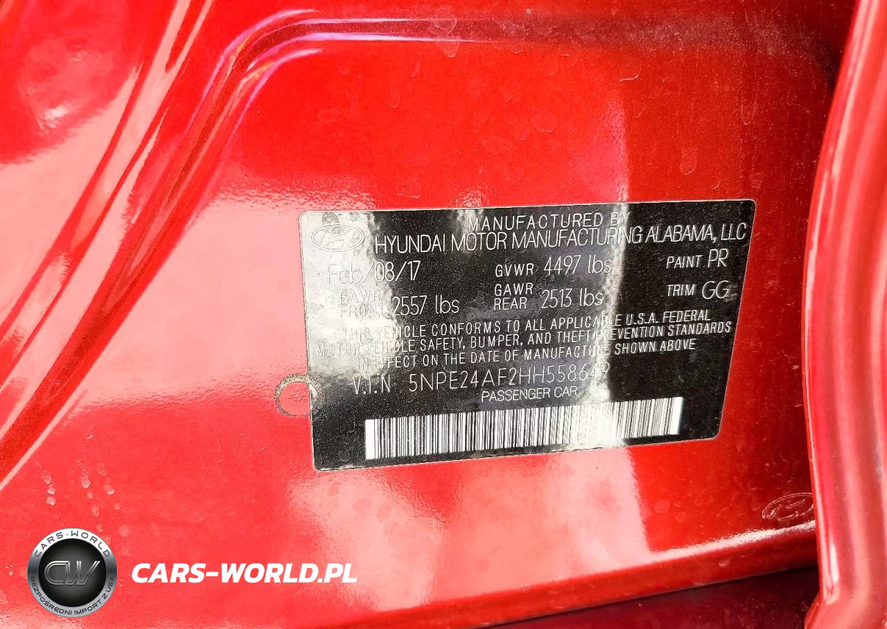 2017 Hyundai Sonata Se VIN:5NPE24AF2HH558649 - 13