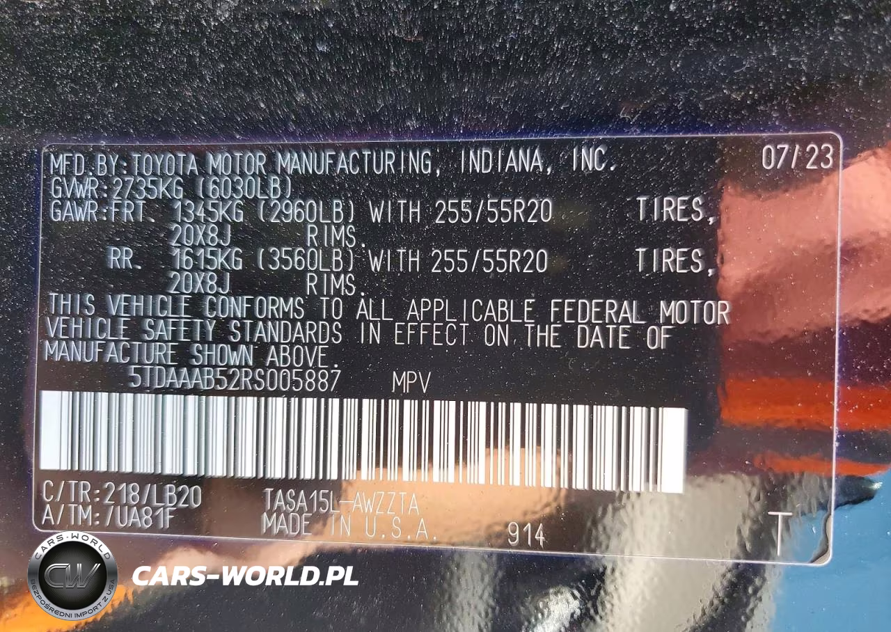 2024 Toyota Grand Highlander Platinum VIN:5TDAAAB52RS005887 - 13