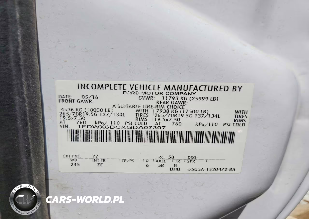 2016 Ford F650 Super Duty VIN:1FDWX6DCXGDA07307 - 13