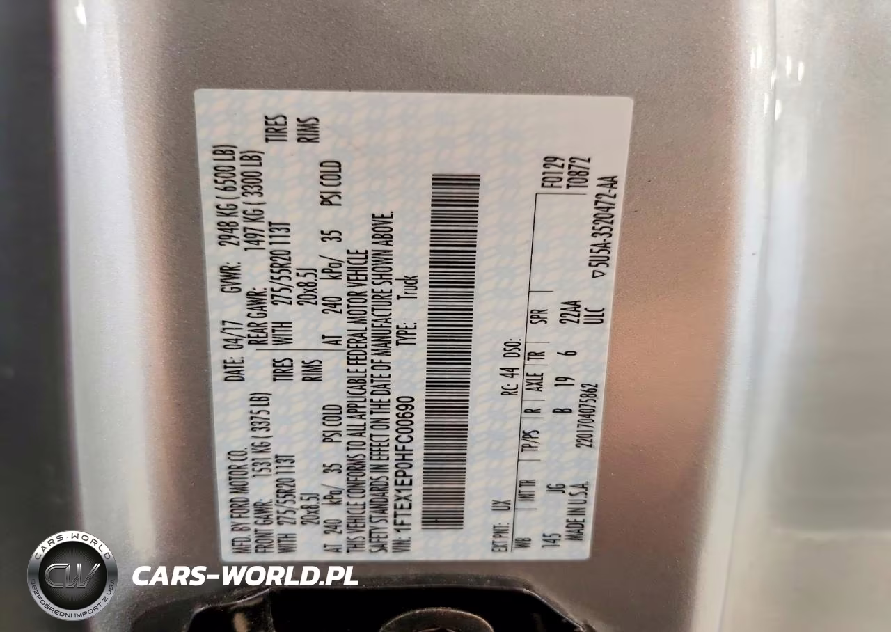 2017 Ford F150 Super Cab VIN:1FTEX1EP0HFC00690 - 12
