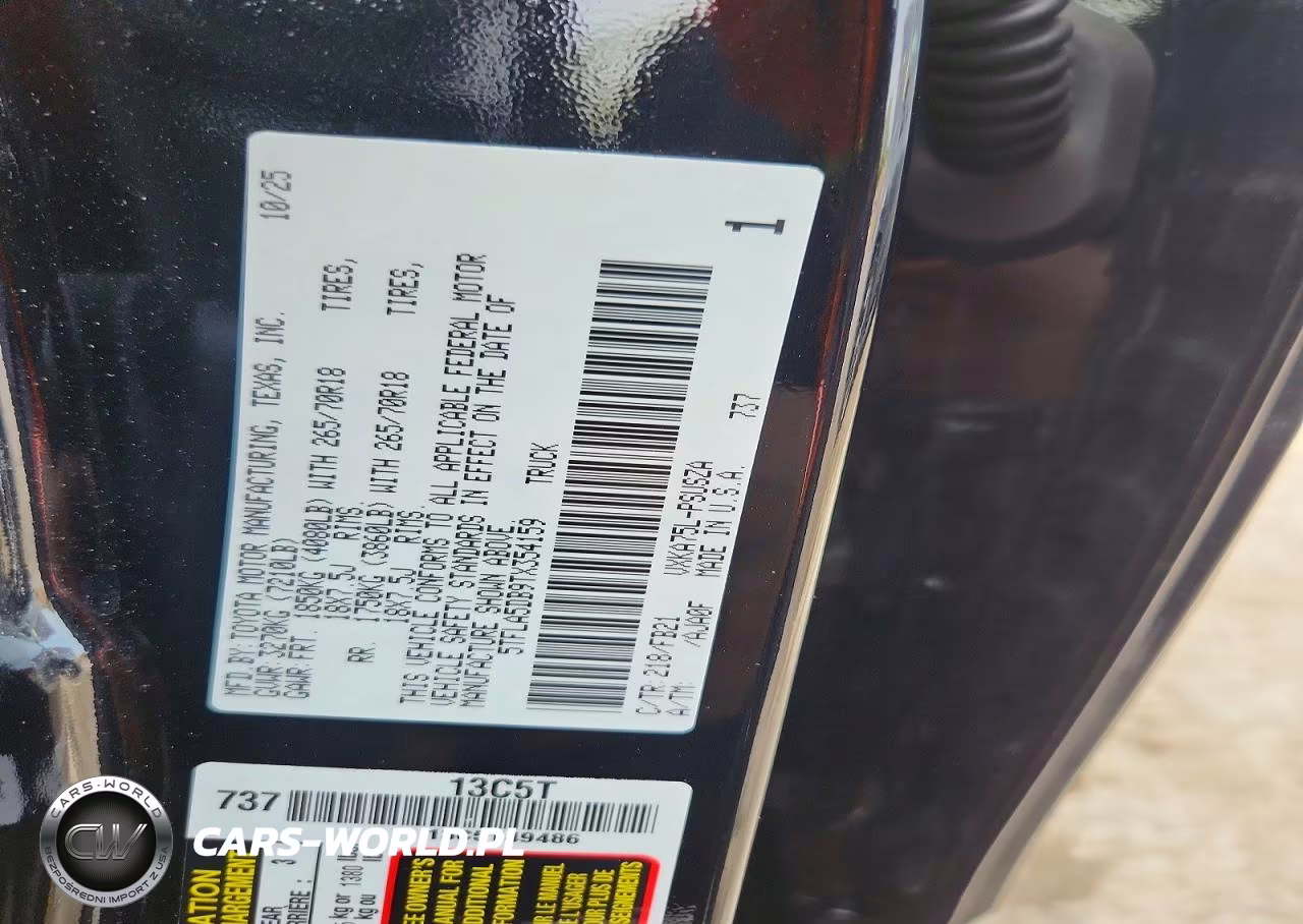 2026 Toyota Tundra Sr5 VIN:5TFLA5DB9TX354159 - 12